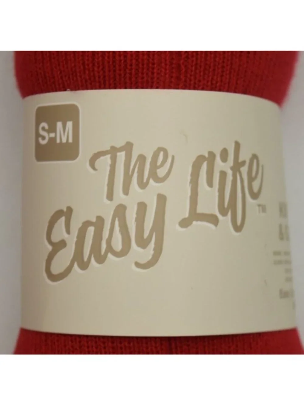The Easy Life Red Knit Beanie Hat Gloves Set Unisex Size S M New